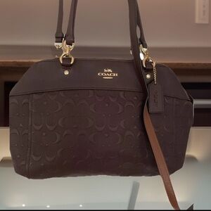 Coach Leather 25952 Brooklyn Oxblood Carryall Shoulder Bag~3~Crosdbody~ Dividers